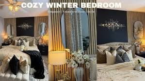 NEW 2025 WINTER PRIMARY BEDROOM TRANSFORMATION|| HOW TO DECORATE FOR WINTER || RECUPERATING|| DIY