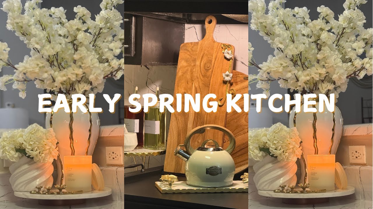 NEW 2025 KITCHEN DECORATING IDEAS || Early Spring Decorate With Me